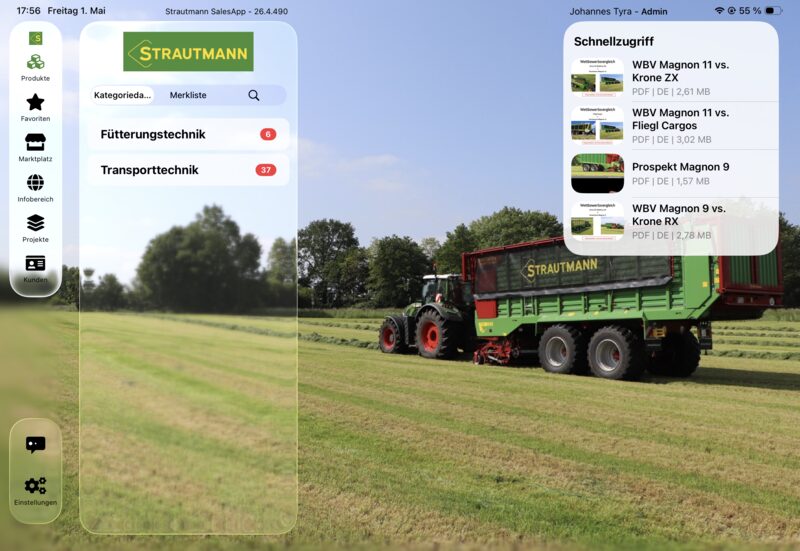 Strautmann SalesApp Screenshot